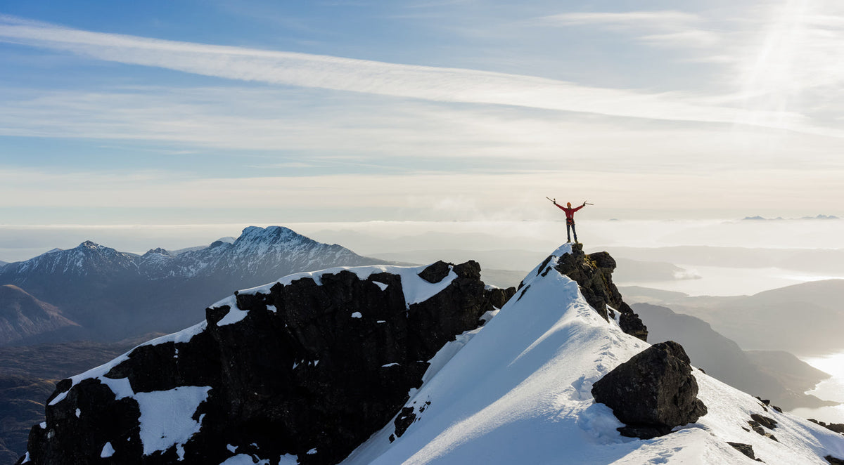 Successfully traversing Skye's Cuillin Ridge in winter