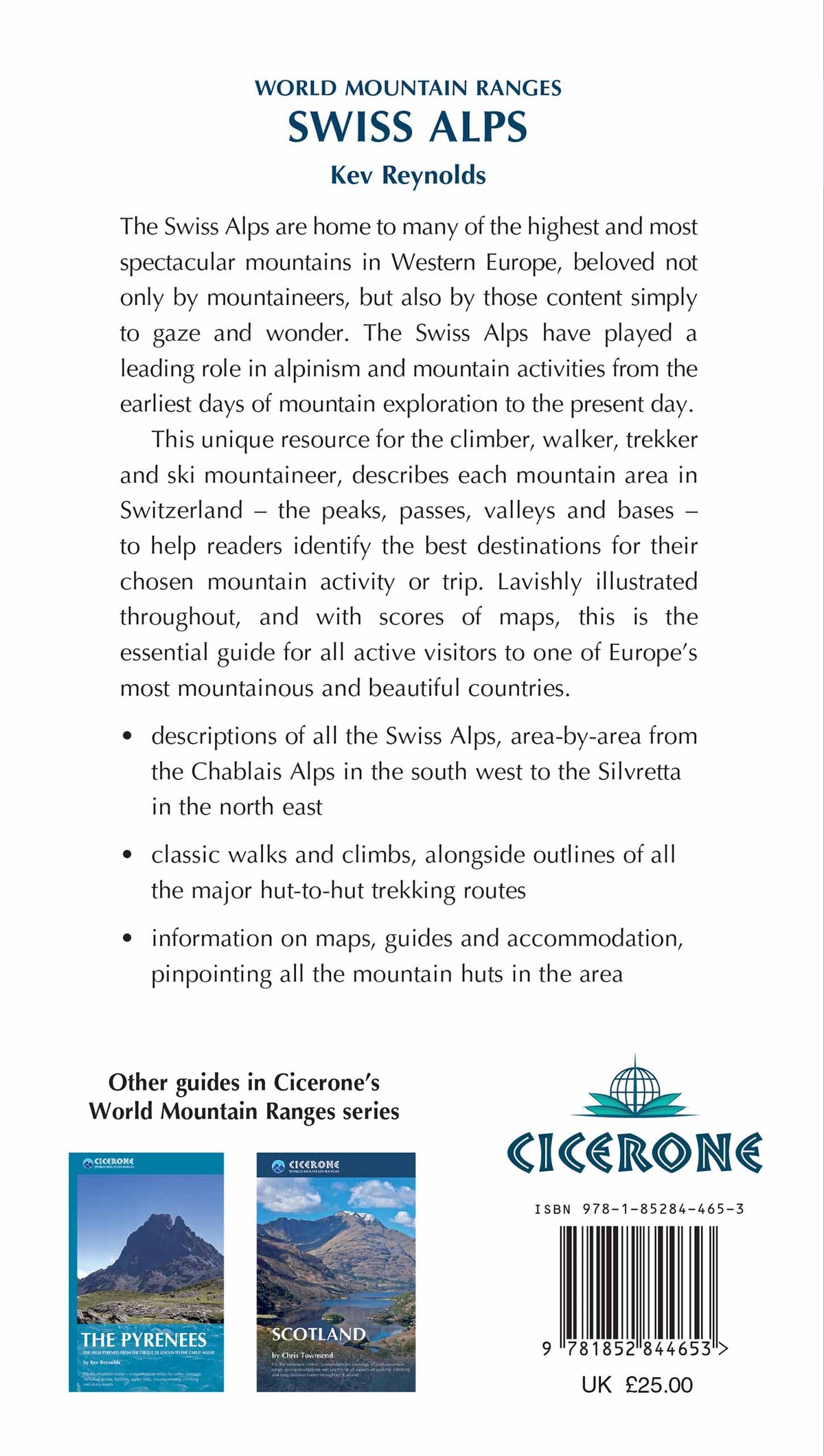 The Swiss Alps - Back Cover