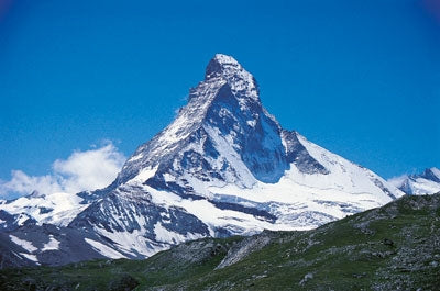 The Swiss Alps - Route Photos - The Matterhorn, with the Hörnli Ridge facing