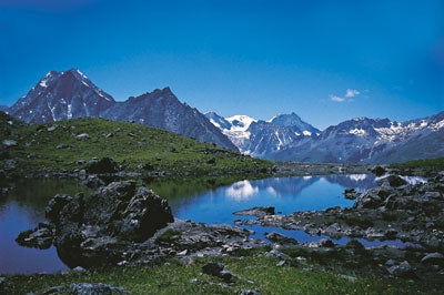The Swiss Alps - Route Photos - Tiny pool below Col du Tsaté
