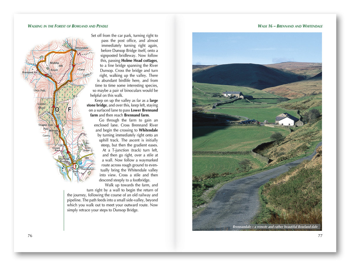 Walking in the Forest of Bowland and Pendle  - Route Photos