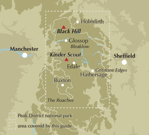 Dark Peak Walks - Location Map