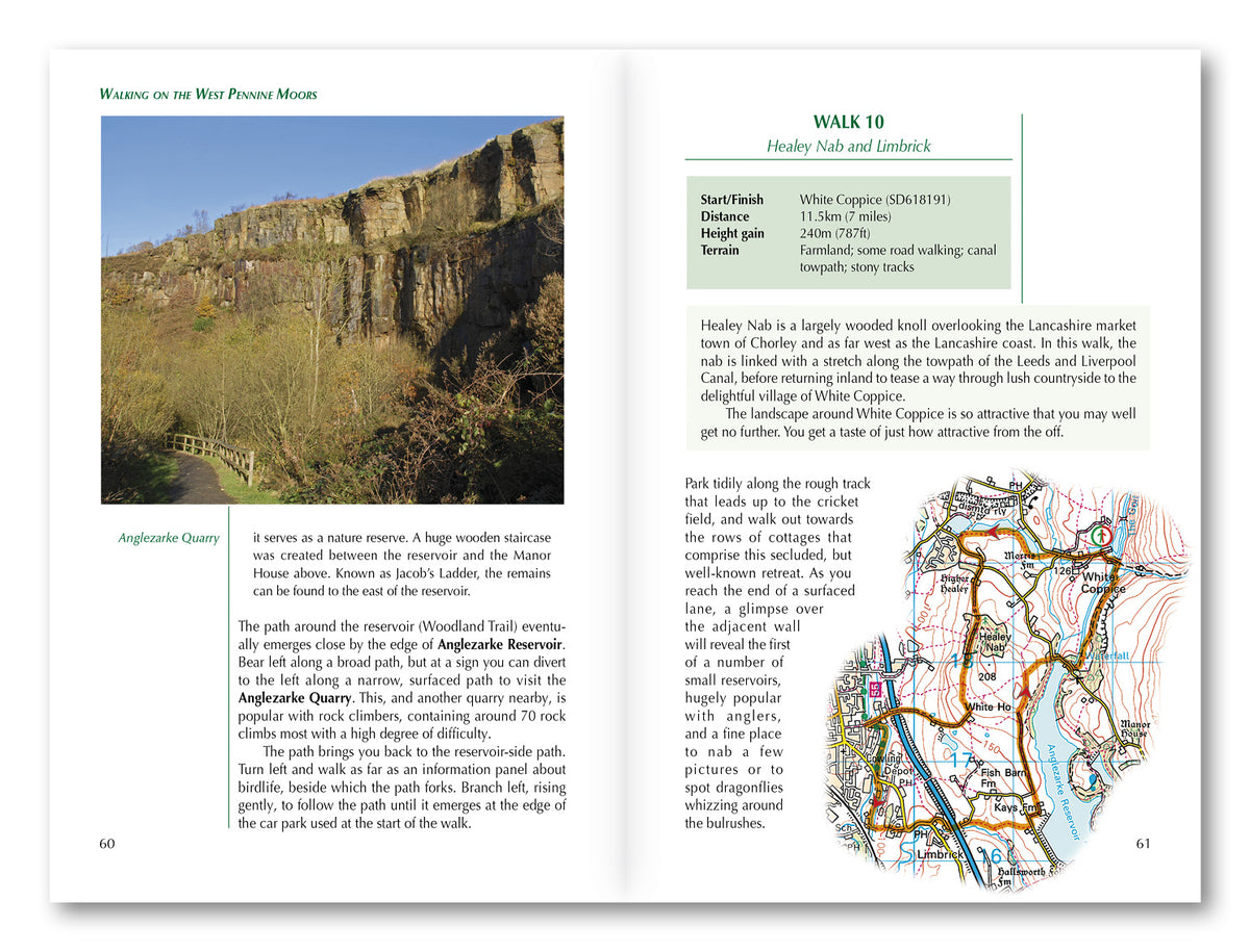 Walking on the West Pennine Moors - Route Photos