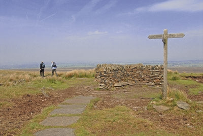Walking on the West Pennine Moors - Route Photos - Summit of Great Hill (Walk 12)