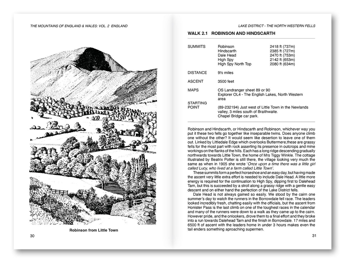 The Mountains of England and Wales: Vol 2 England - Route Photos