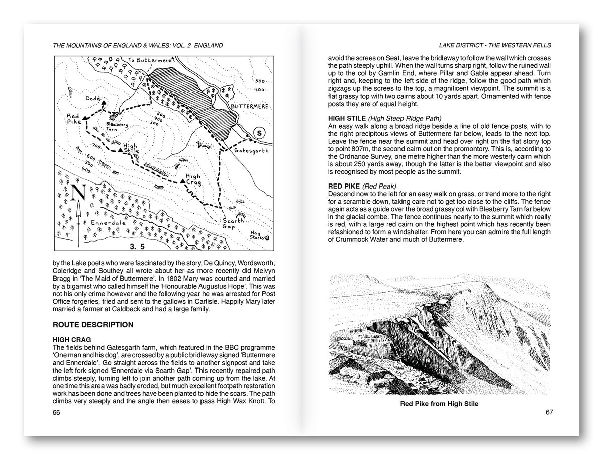 The Mountains of England and Wales: Vol 2 England - Route Photos
