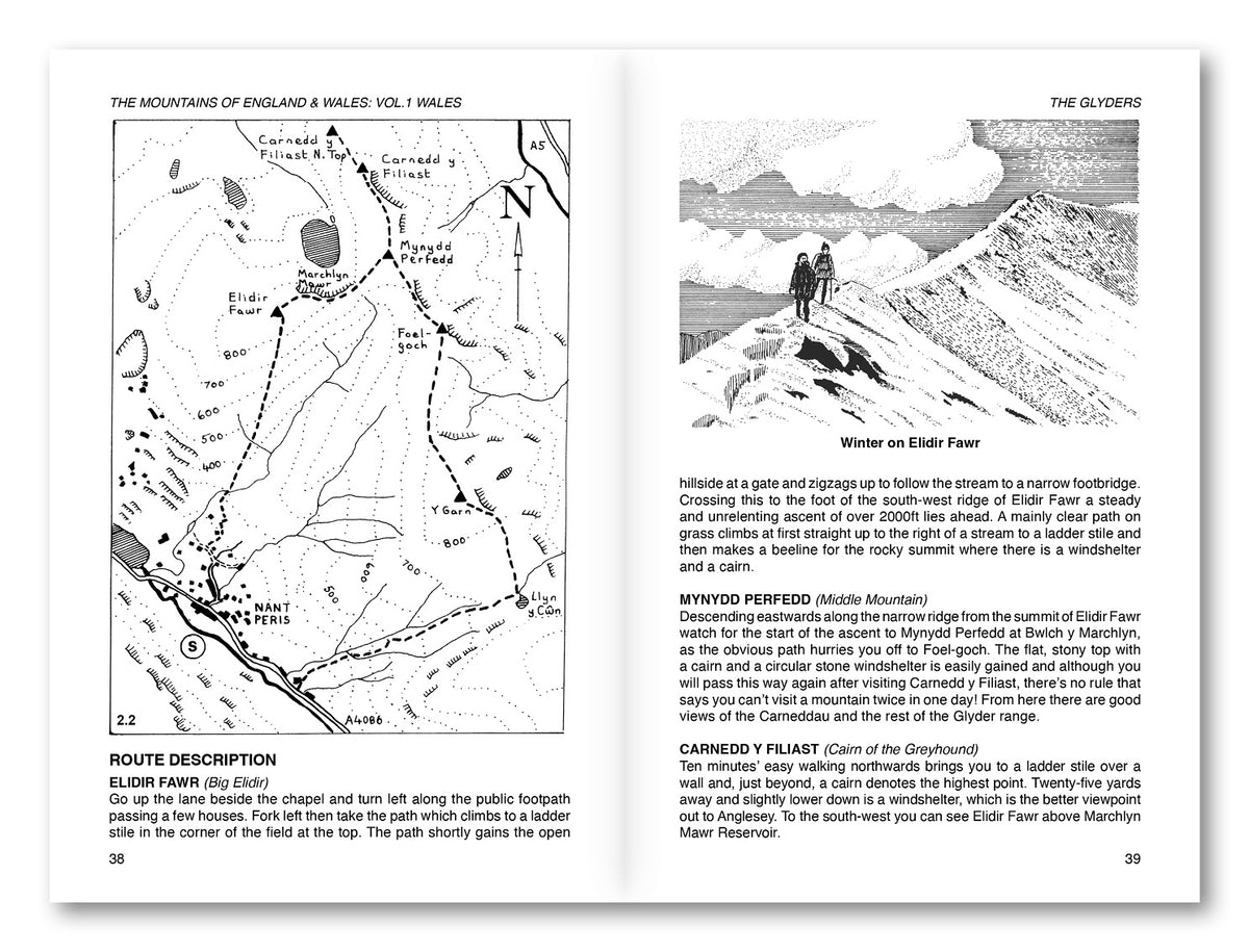 The Mountains of England and Wales: Vol 1 Wales - Route Photos