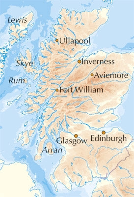 Great Mountain Days in Scotland - Location Map