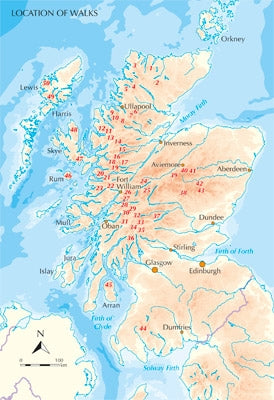 Great Mountain Days in Scotland - Overview Map