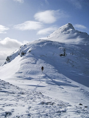 Great Mountain Days in Scotland - Route Photos - Approaching the summit of Meall Garbh (Walk 37)