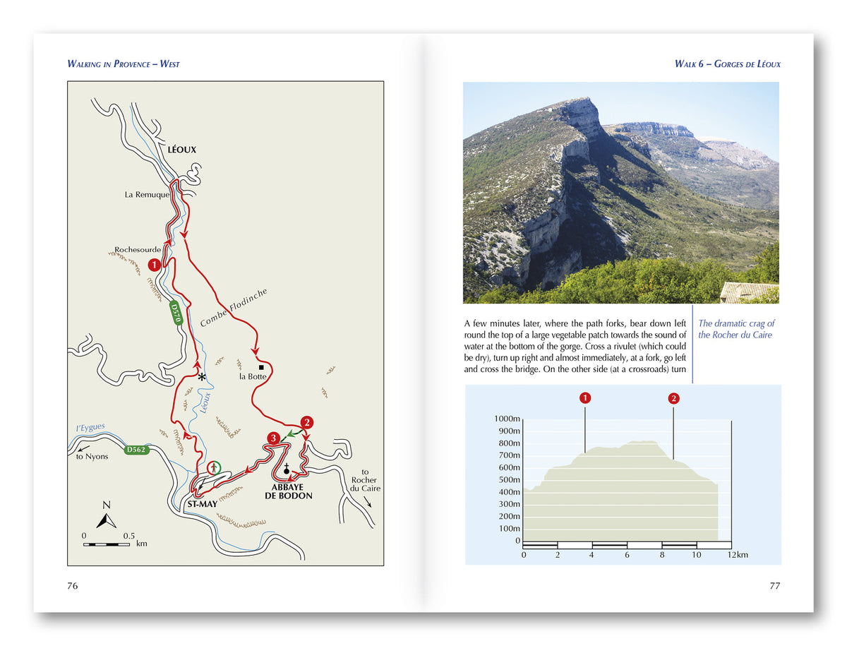 Walking in Provence - West - Route Photos