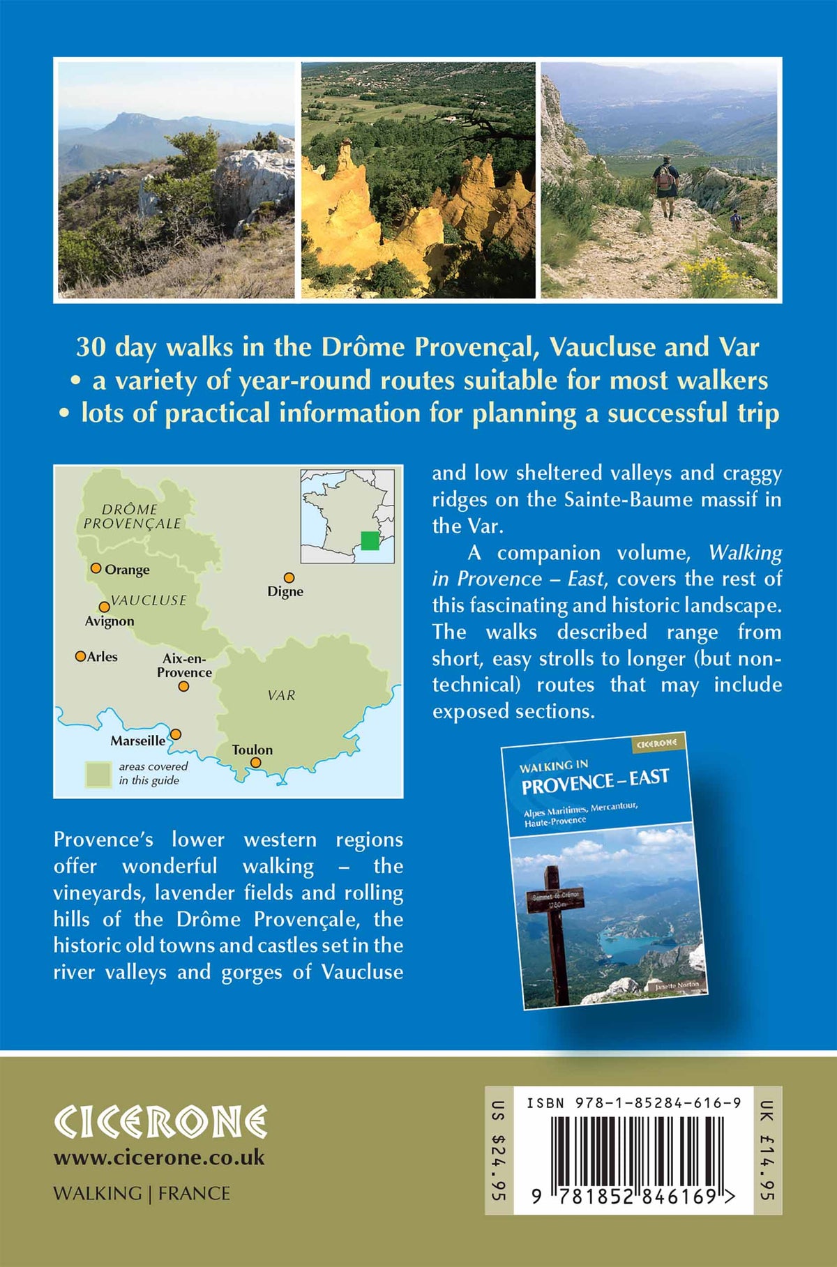 Walking in Provence - West - Back Cover