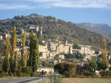 Walking in Provence - West - Route Photos - Nearby village of Montbrun-les-Bains, one of the hundred most beautiful in France