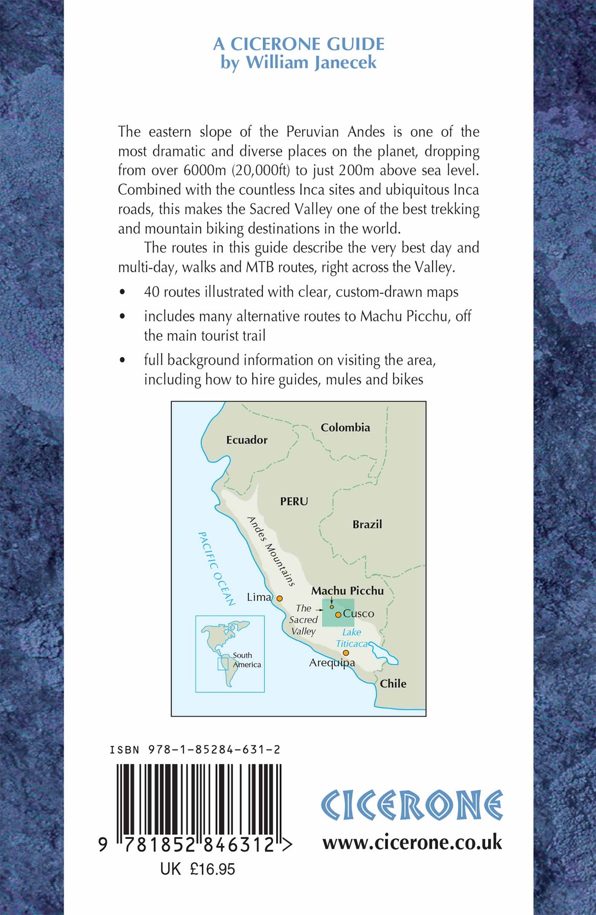 Hiking and Biking Peru's Inca Trails - Back Cover