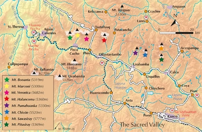Hiking and Biking Peru's Inca Trails - Overview Map