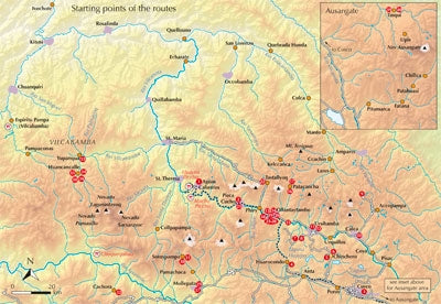 Hiking and Biking Peru's Inca Trails - Overview Map