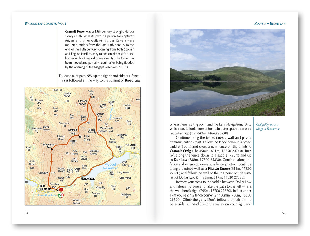 Walking the Corbetts Vol 1 South of the Great Glen - Route Photos