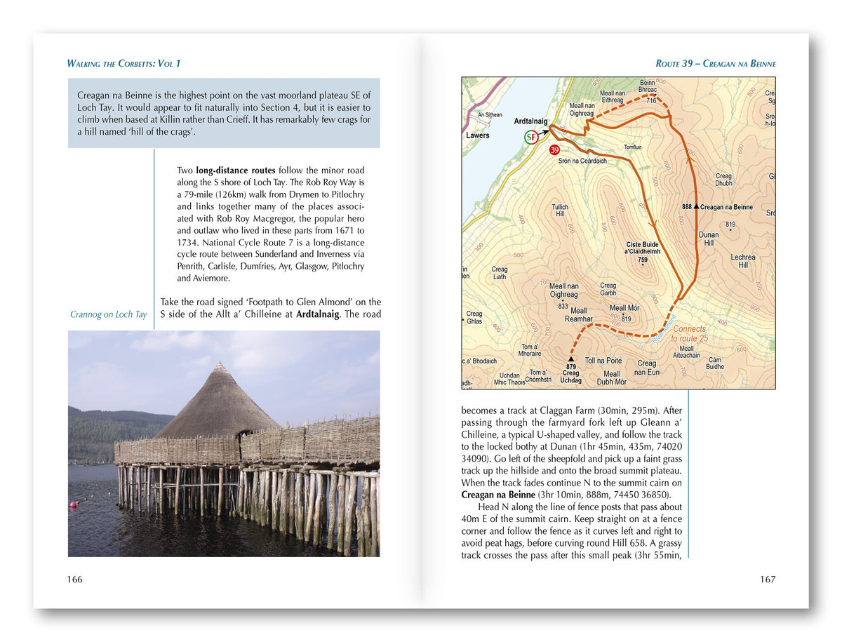 Walking the Corbetts Vol 1 South of the Great Glen - Route Photos