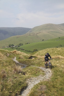 Mountain Biking in the Yorkshire Dales - Route Photos - Nice singletrack section on the bridleway into Uldale (Route 13)