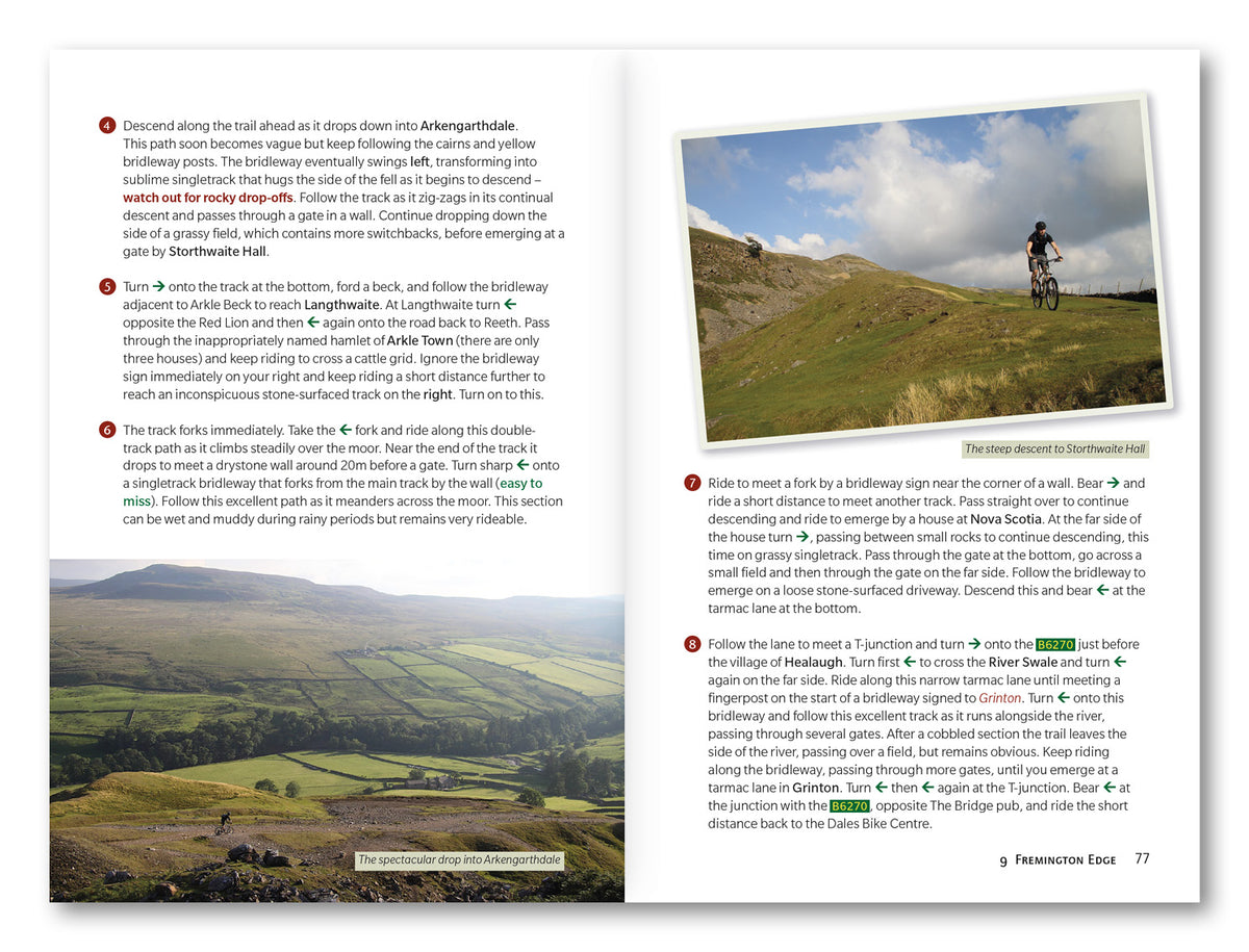 Mountain Biking in the Yorkshire Dales - Route Photos
