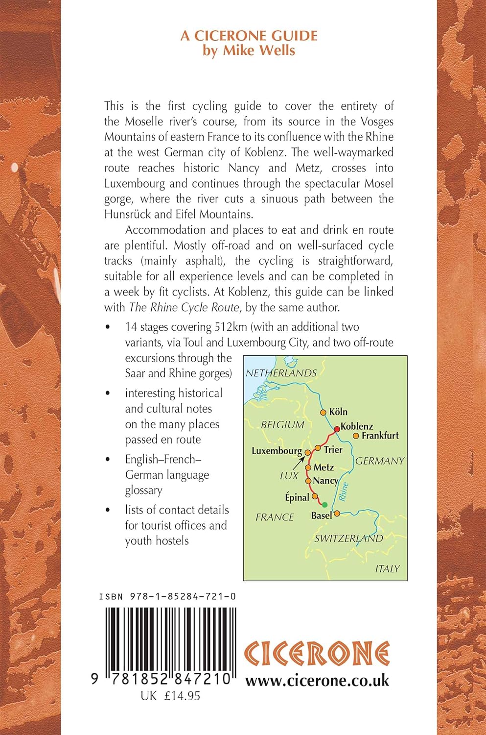 The Moselle Cycle Route - Back Cover