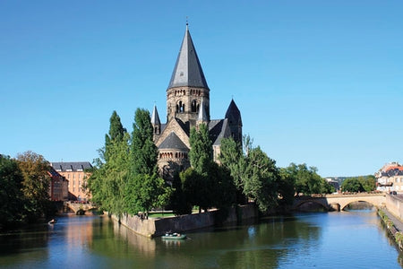 The Moselle Cycle Route - Route Photos - Temple Neuf, Metz (Stage 6)