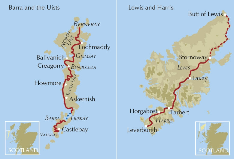 The Hebridean Way - Location Map