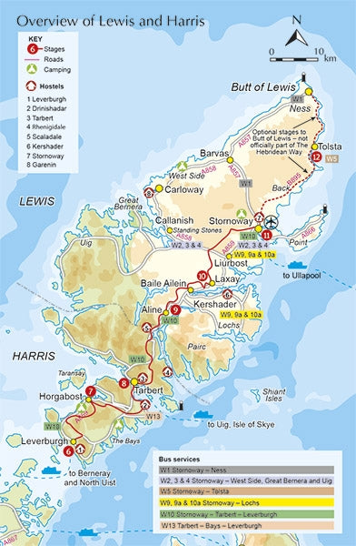 The Hebridean Way - Overview Map