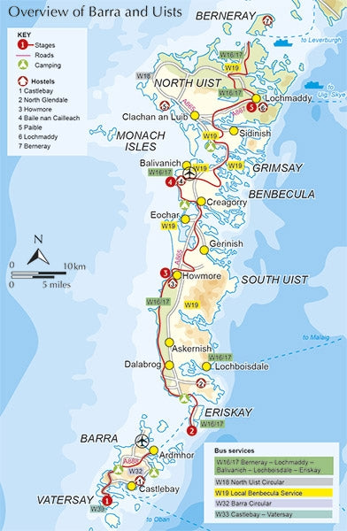 The Hebridean Way - Overview Map