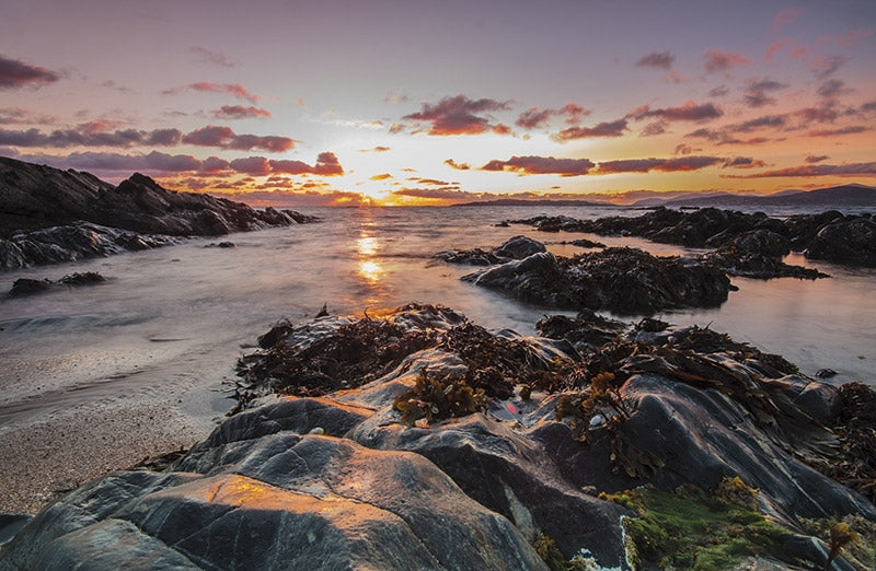 The Hebridean Way - Route Photos - A sunset from Tràigh Scarasta in South Harris