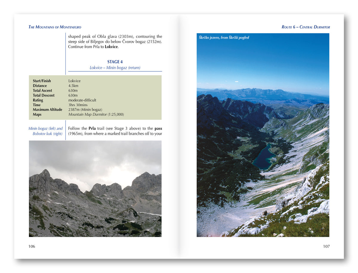 The Mountains of Montenegro - Route Photos