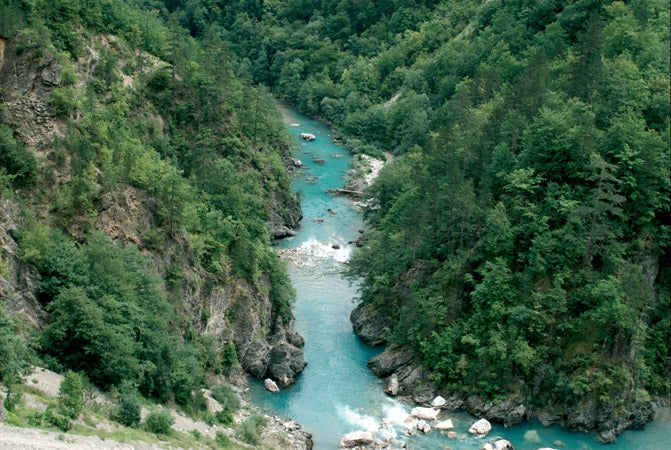 The Mountains of Montenegro - Route Photos - The River Tara, between Žabljak and Mojkovac