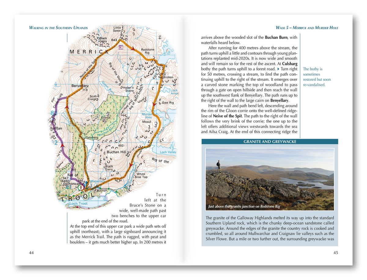 Walking in the Southern Uplands - Route Photos