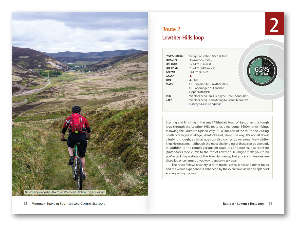 Mountain Biking in Southern and Central Scotland - Route Photos