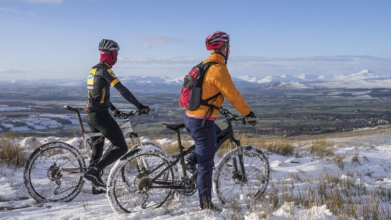 Mountain Biking in Southern and Central Scotland - Route Photos - Looking over to Loch Lomond and the Trossachs from the Campsie Fells (Route 18)
