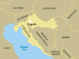 Walks and Treks in Croatia - Location Map