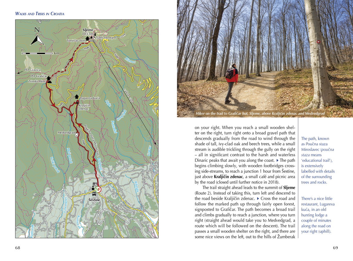 Walks and Treks in Croatia - Route Photos