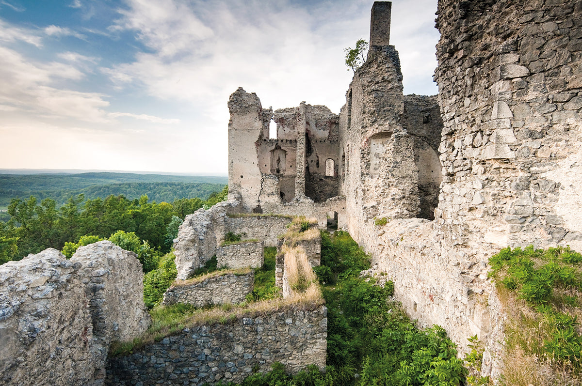 Walks and Treks in Croatia - Route Photos - Ružica grad is the most impressive of several ruined castles that can be found in Papuk nature park