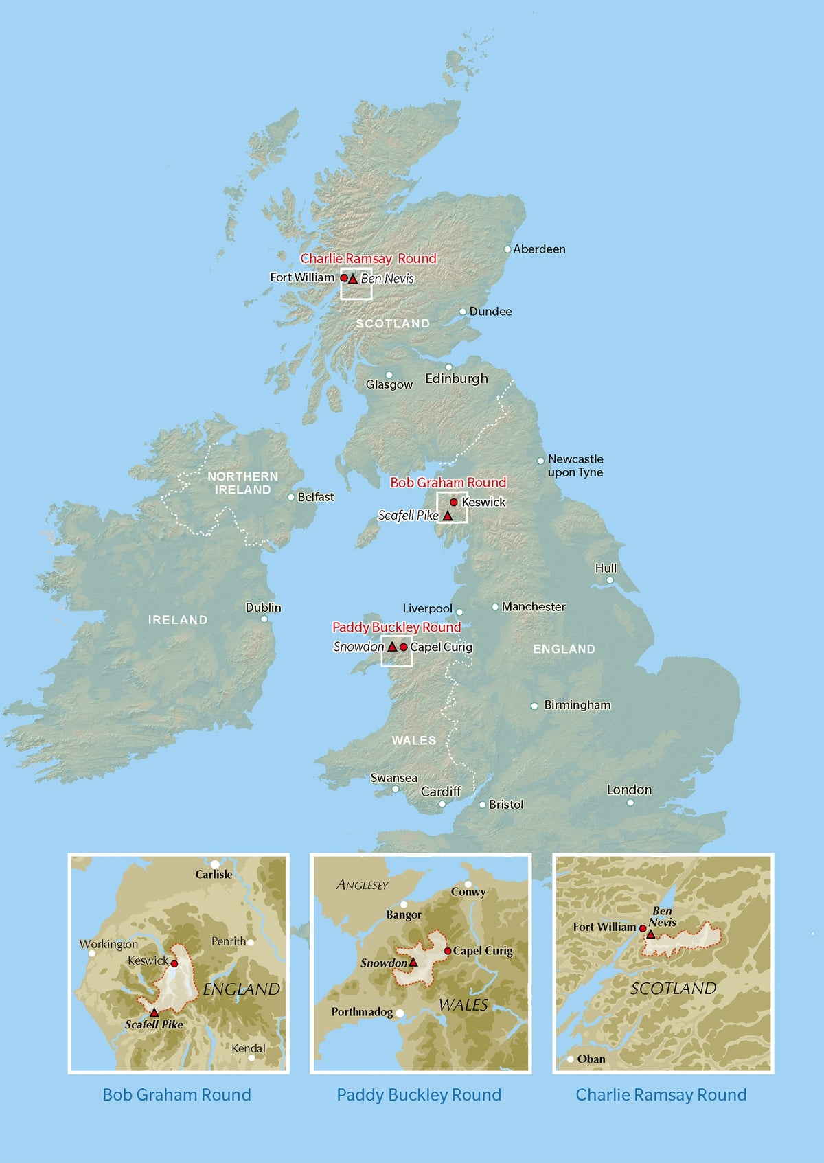 The Big Rounds - Overview Map
