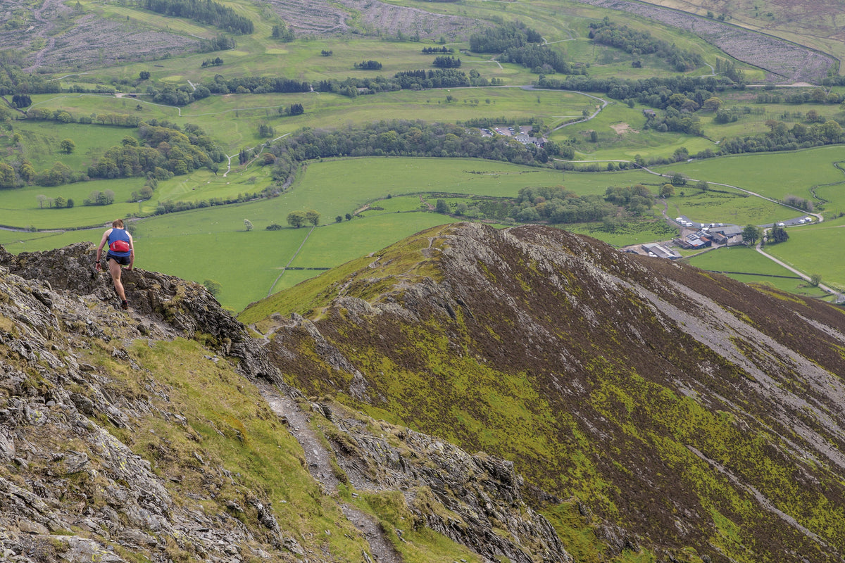 The Big Rounds - Route Photos - Descending Hall’s Fell Ridge (leg 1, Bob Graham Round)