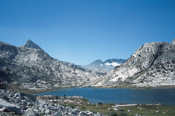 The John Muir Trail - Route Photos - Evolution Lake is passed en route to Muir Pass (Day 13)