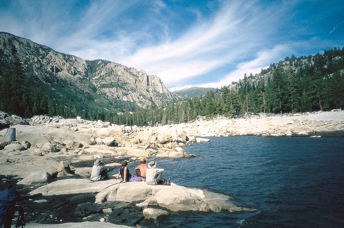The John Muir Trail - Route Photos - The Edison Queen approaching Mono Creek ferry pick-up point (Day 9)
