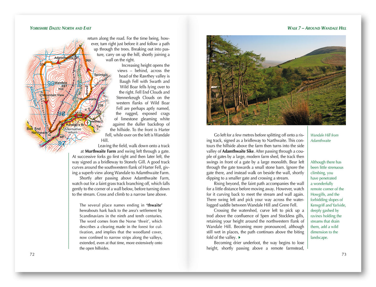 Walking in the Yorkshire Dales: North and East - Route Photos