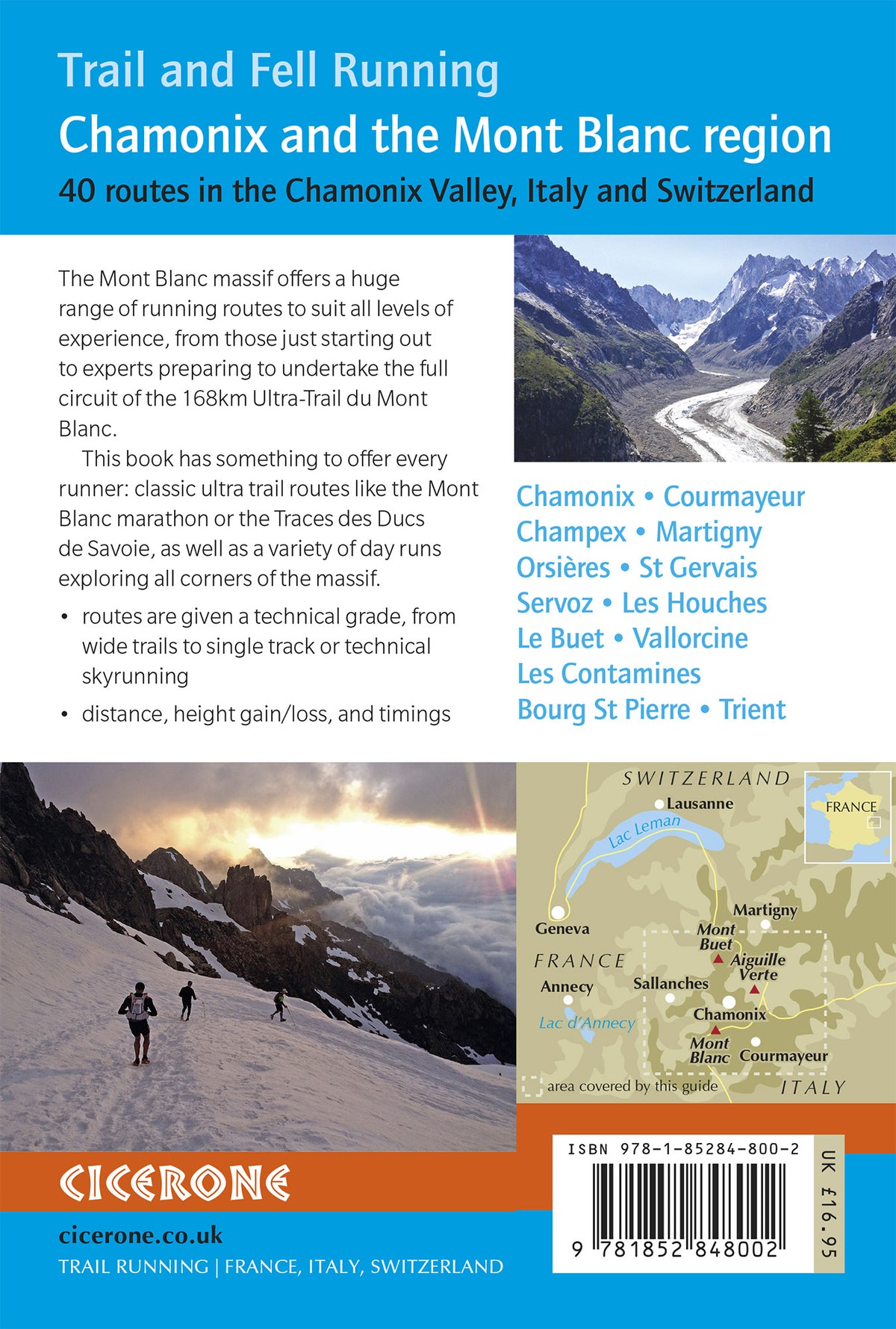 Trail Running - Chamonix and the Mont Blanc region - Back Cover