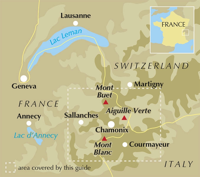 Trail Running - Chamonix and the Mont Blanc region - Location Map
