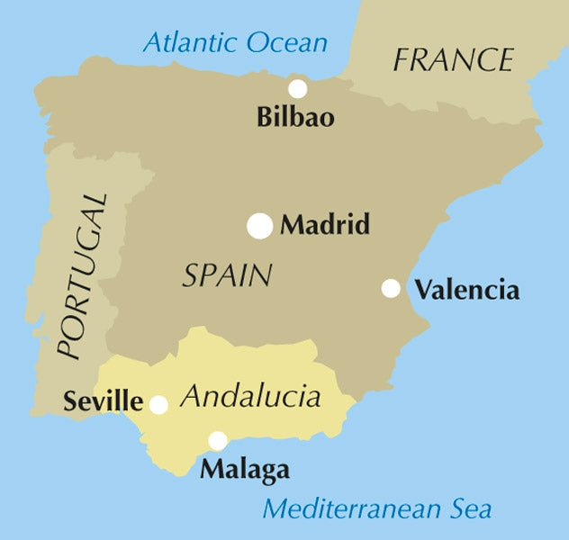 Walking in Andalucia - Location Map