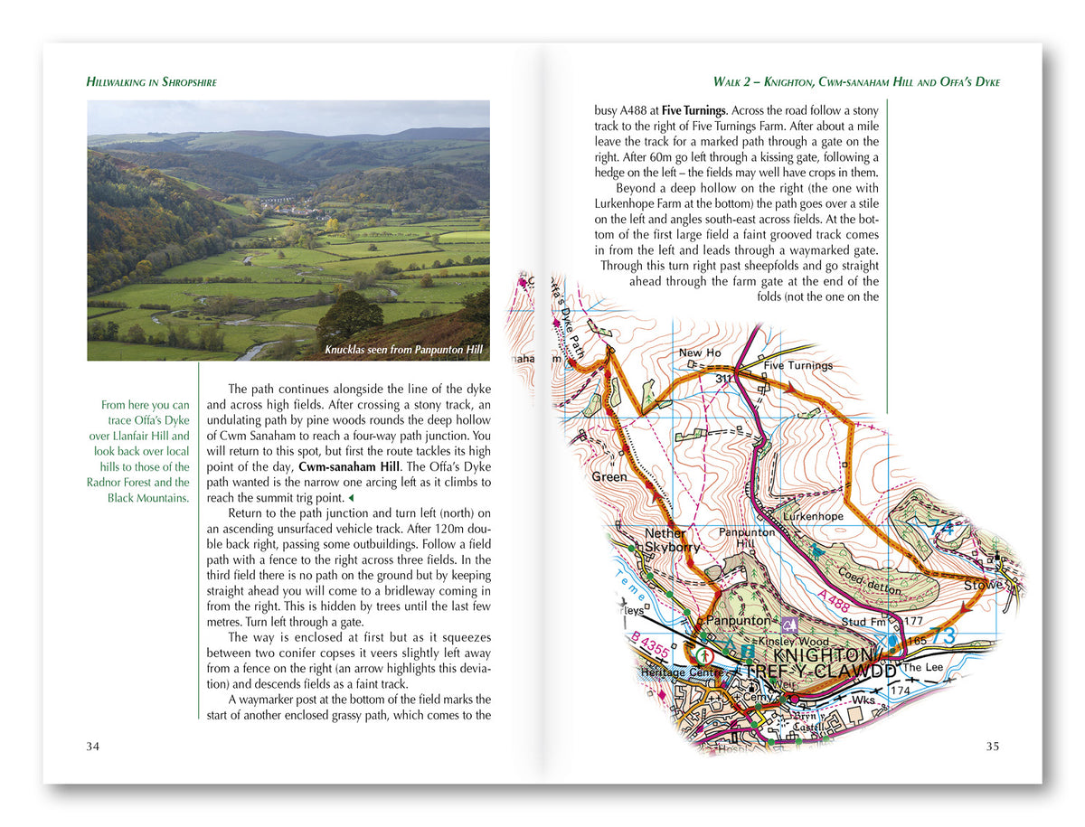 Hillwalking in Shropshire - Route Photos