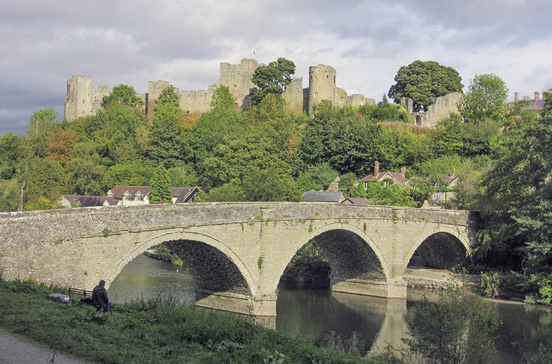 Hillwalking in Shropshire - Route Photos - Ludlow Castle and Dinham Bridge (Walk 3)