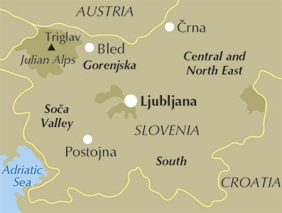 Mountain Biking in Slovenia - Location Map