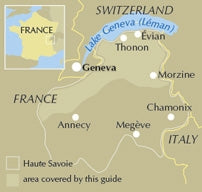 Walking in the Haute Savoie: North - Location Map